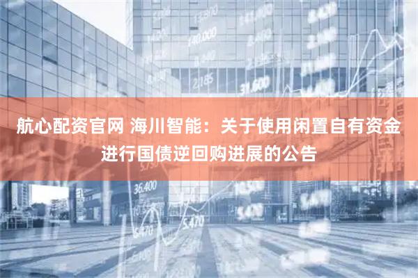 航心配资官网 海川智能：关于使用闲置自有资金进行国债逆回购进展的公告