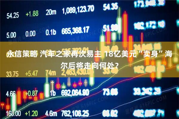 永信策略 汽车之家再次易主 18亿美元“卖身”海尔后将走向何处？